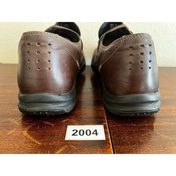 Clarks Wave Run Loafer Shoes Women's 9W Brown Leather Slip-On Embroidered - Picture 3 of 10